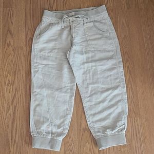 Linen capri pants